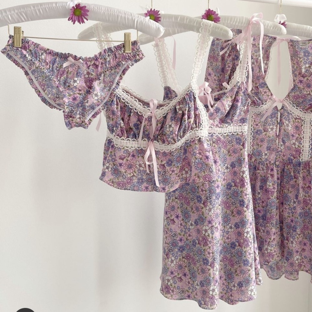 FOR LOVE & LEMONS Willow Floral Slip Dress - Picture 8 of 10